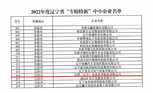 217永信贵宾会信息获评2022年度辽宁省“专精特新”企业2.jpg 217永信贵宾会信息获评2022年度辽宁省“专精特新”企业2.jpg